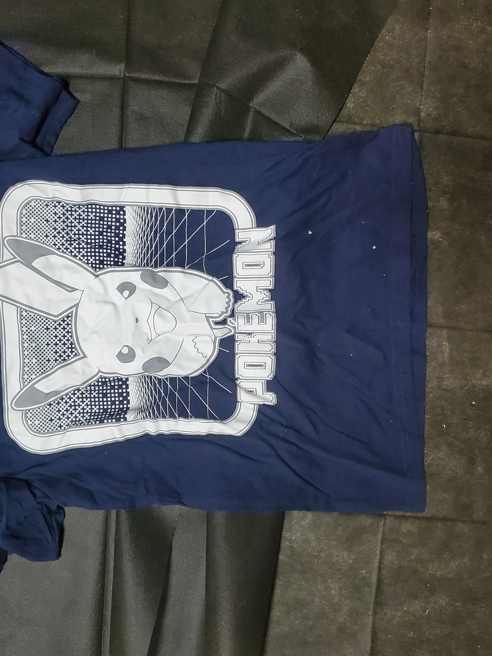 Pokemon Navy and White Pikachu Short Sleeve Tee